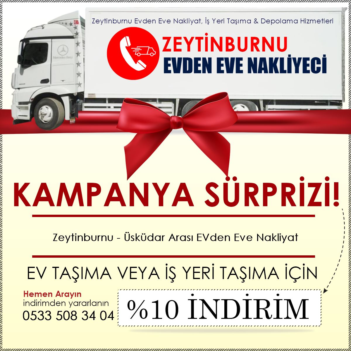 Zeytinburnu - Üsküdar Arası EVden Eve Nakliyat